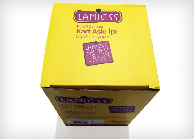 Baskısız Kart Askı İpleri - Kancalı Klipsli Yuvarlak Örgü Kart Askı İpleri