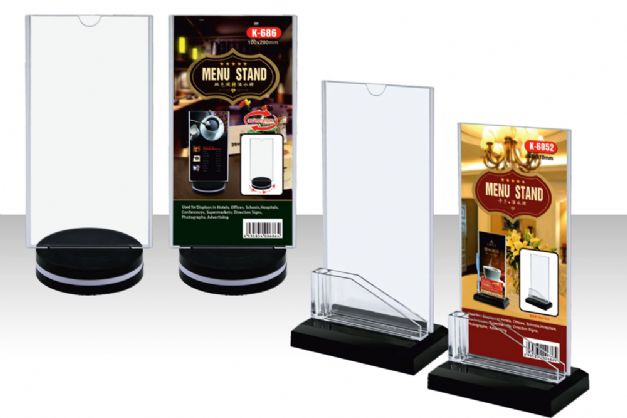 Menü Standları Menü Standları - Masaüstü Reklam Panoları